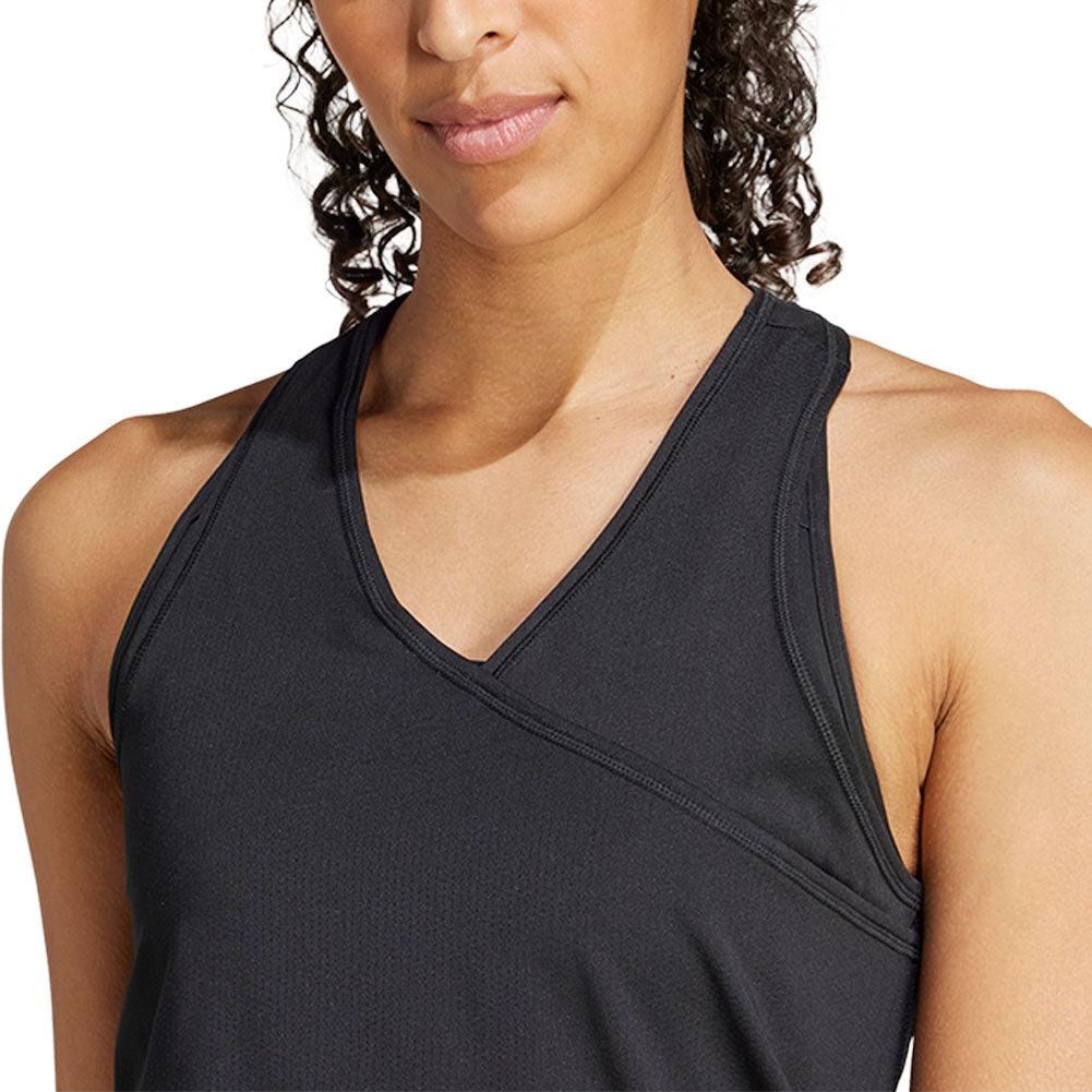 Women`s Club V-Neck Tennis Tank Black Apparel Adidas