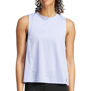 Women`s Yoga Cropped Essentials Training Tank Violet Tone Apparel Adidas
