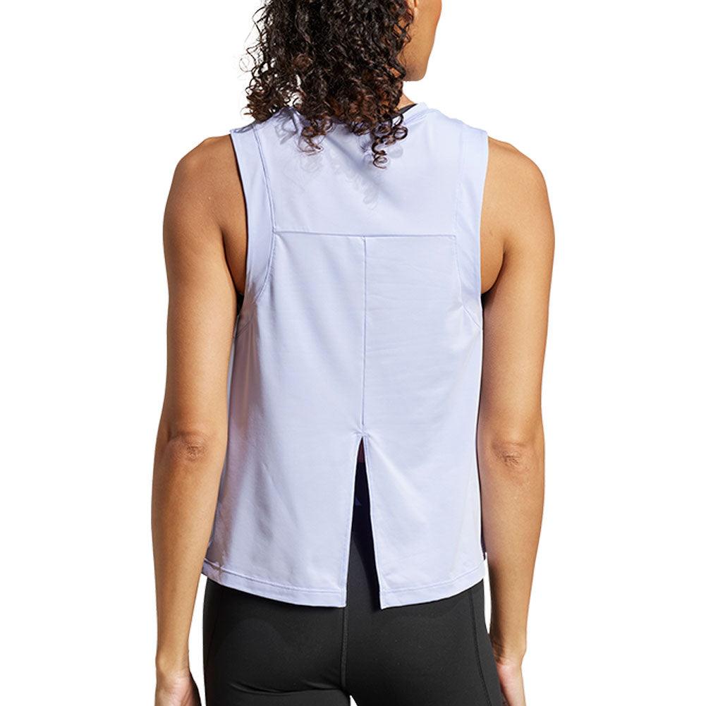 Women`s Yoga Cropped Essentials Training Tank Violet Tone Apparel Adidas