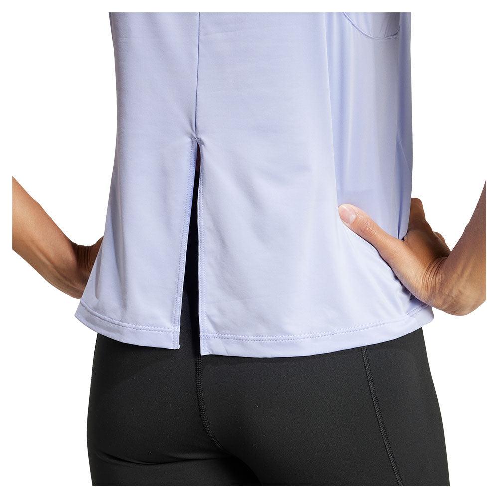 Women`s Yoga Cropped Essentials Training Tank Violet Tone Apparel Adidas