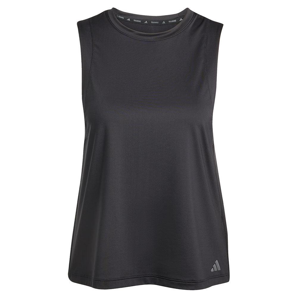 Women`s Yoga Cropped Essentials Training Tank Black Apparel Adidas