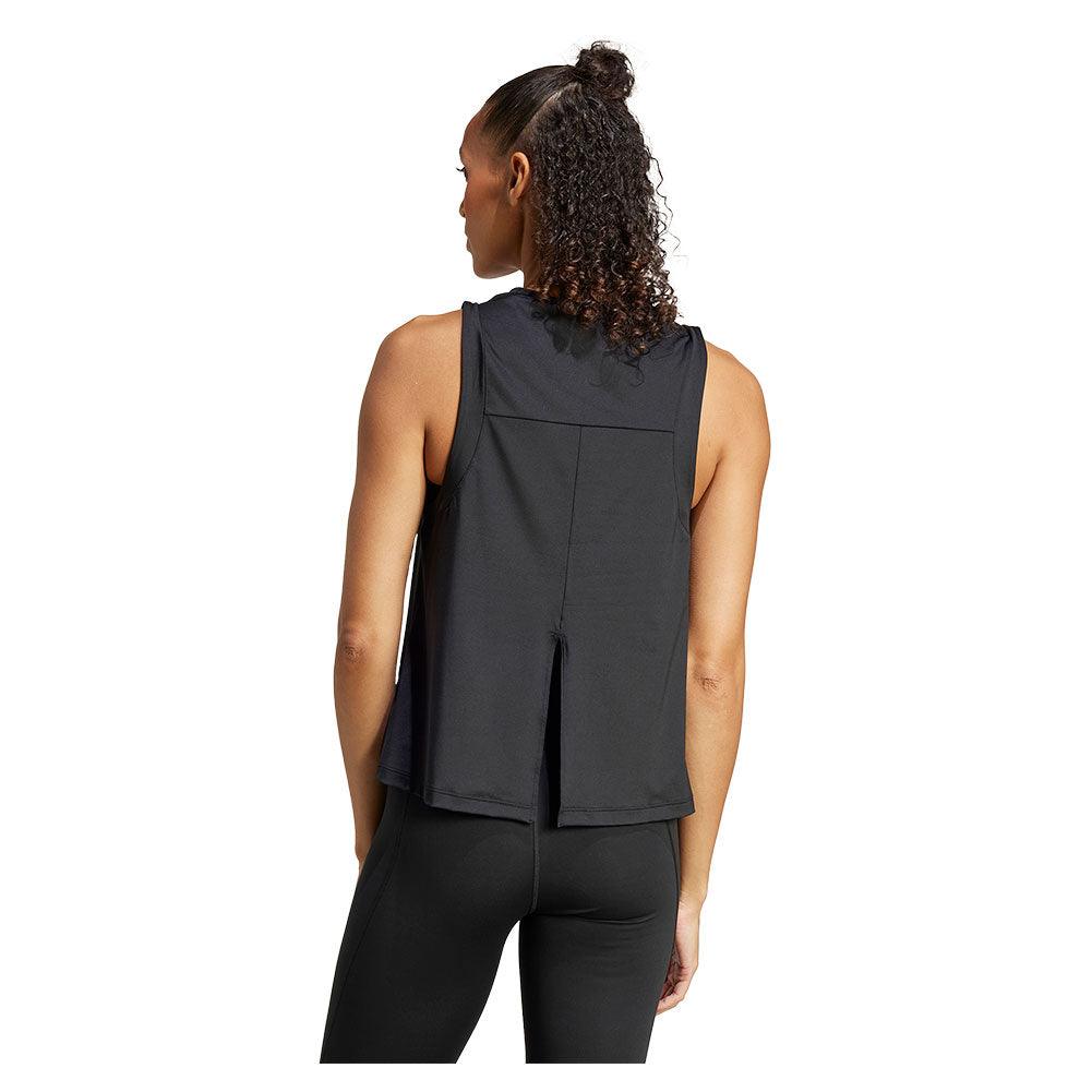Women`s Yoga Cropped Essentials Training Tank Black Apparel Adidas