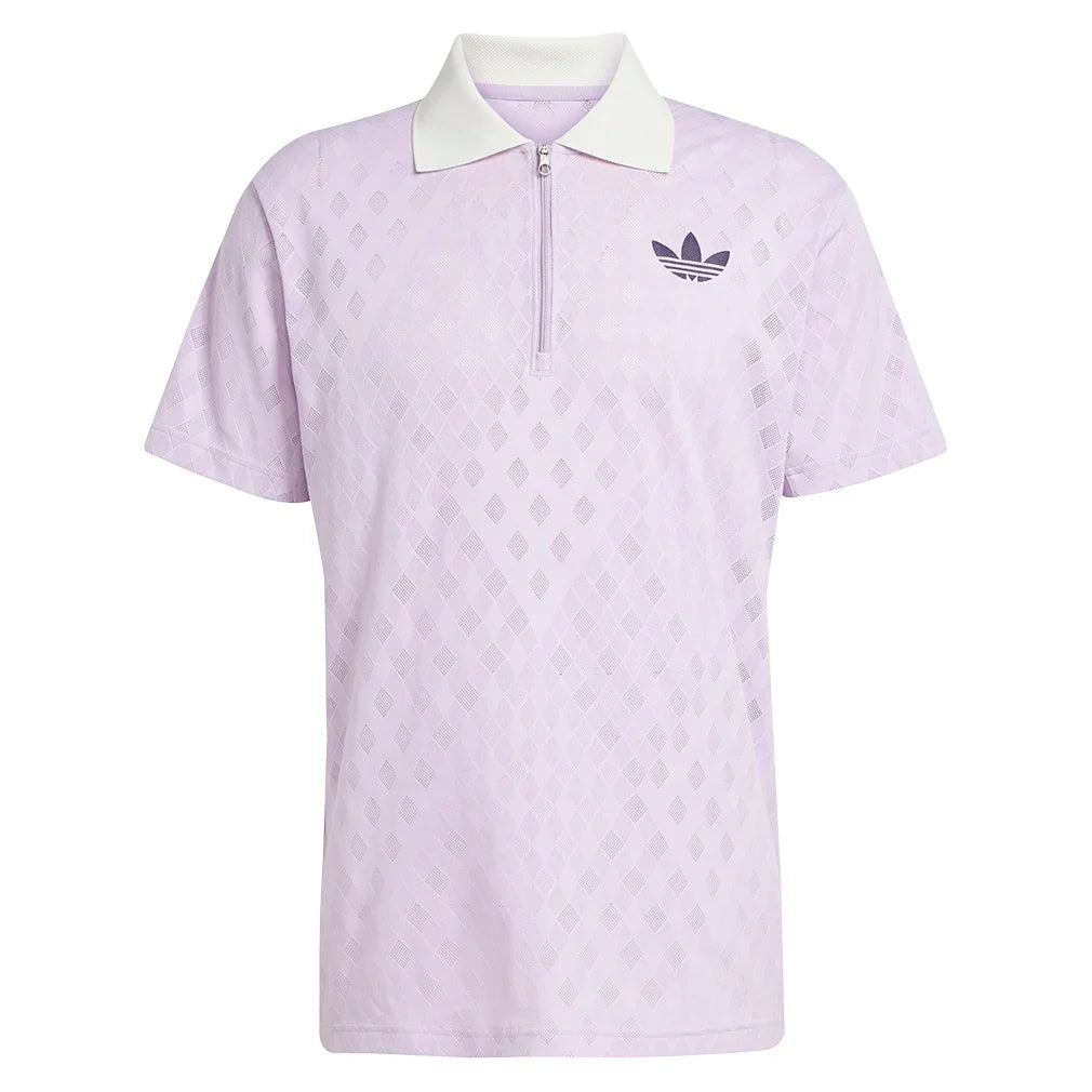 Men`s Pro Tennis Polo Powder Plum Apparel Adidas