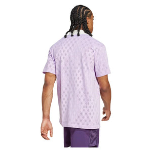 Men`s Pro Tennis Polo Powder Plum Apparel Adidas