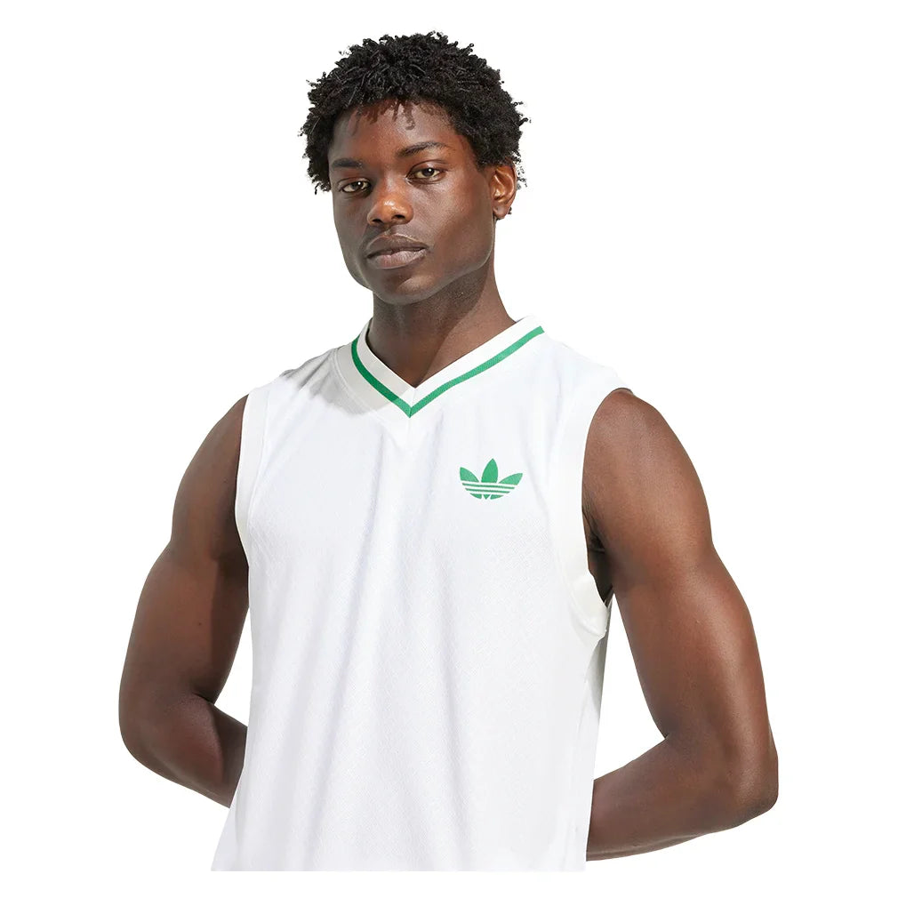 Men`s Pro Tennis Tank Top White Apparel Adidas