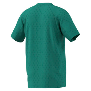 Men`s Club Graphic Tennis Top Powder and Preloved Teal Apparel Adidas