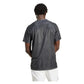 Men`s Club Graphic Tennis Top Carbon and Black Apparel Adidas