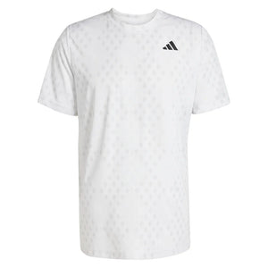 Men`s Club Graphic Tennis Top White and Dash Grey Apparel Adidas