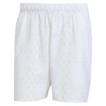 Men`s Club Graphic 7 Inch Tennis Short White and Dash Grey Apparel Adidas