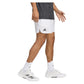 Men`s Club Graphic 7 Inch Tennis Short White and Dash Grey Apparel Adidas
