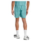 Men`s Club Graphic 7 Inch Tennis Short Powder and Preloved Teal Apparel Adidas
