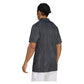Men`s Club Graphic Tennis Polo Carbon and Black Apparel Adidas