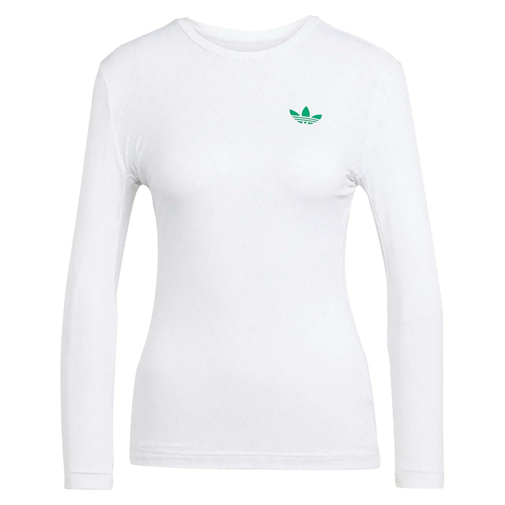 Women`s Pro 3/4 Sleeve Tennis Top White Apparel Adidas