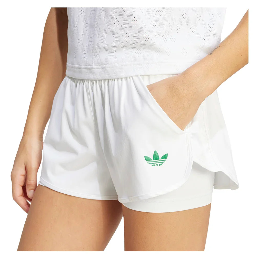 Women`s Pro Tennis Short White Apparel Adidas