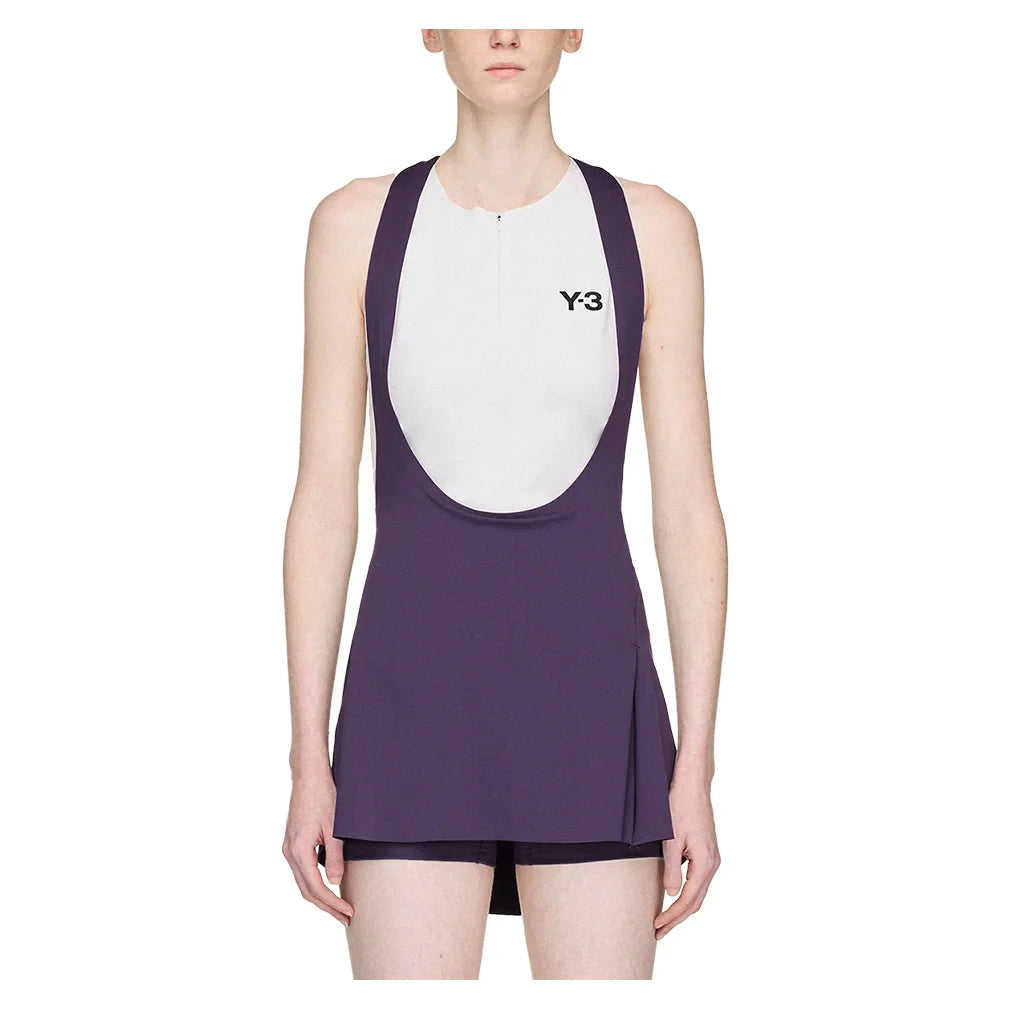 Women`s Y-3 Tennis Bib Skort Aurora Plum Apparel Adidas