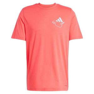 Men`s Graphic Pickleball Top Semi Lucid Red Apparel Adidas