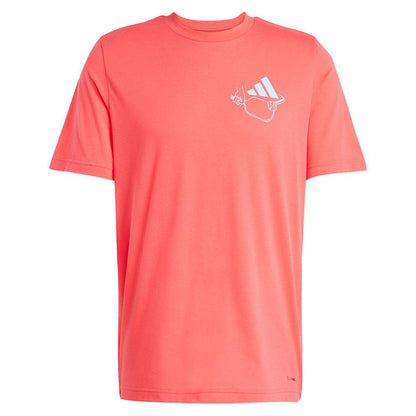 Men`s Graphic Pickleball Top Semi Lucid Red Apparel Adidas