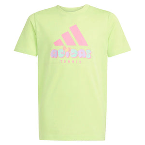 Juniors` Graphic Tennis Tee Pulse Lime Apparel Adidas