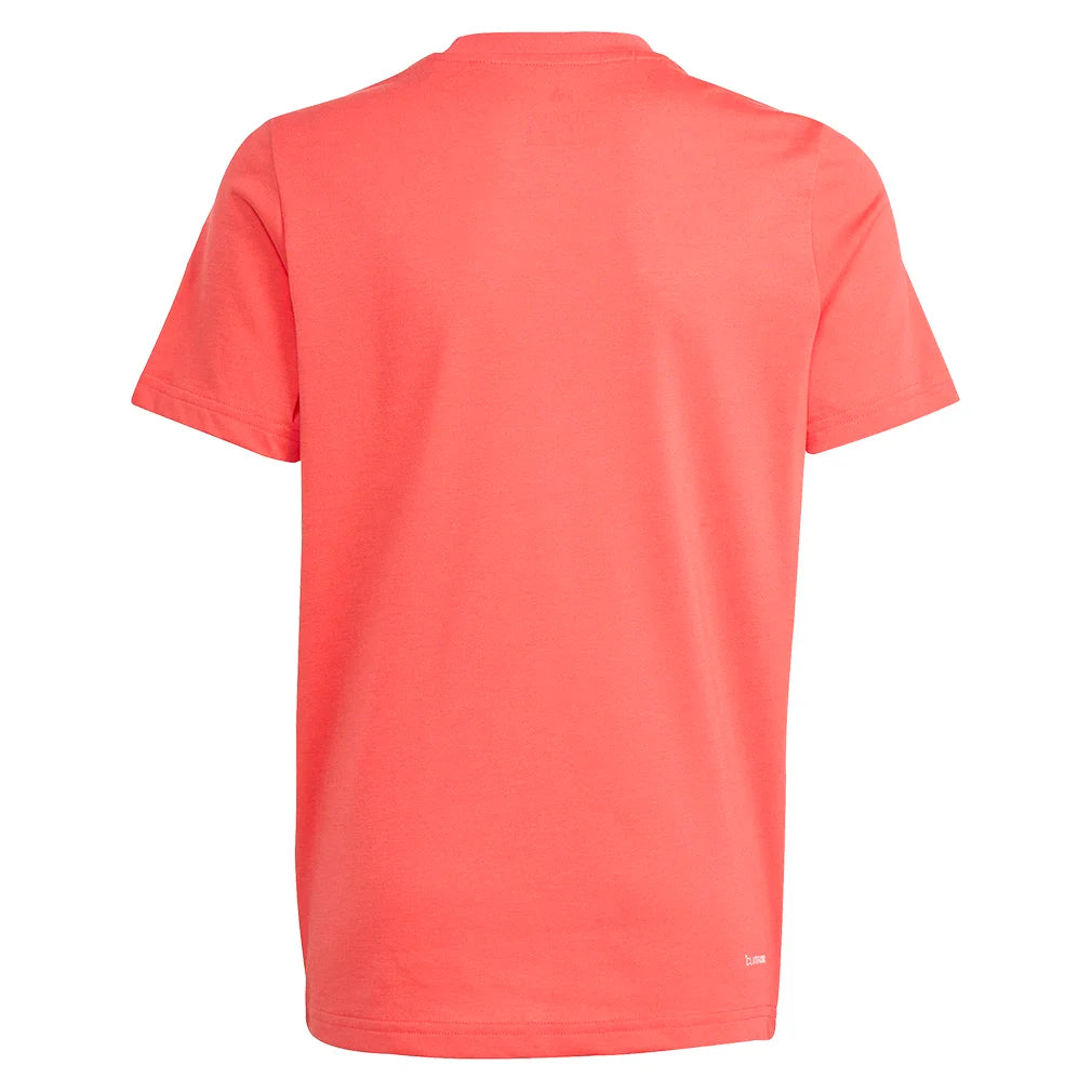 Juniors` Graphic Tennis Tee Semi Lucid Red Apparel Adidas
