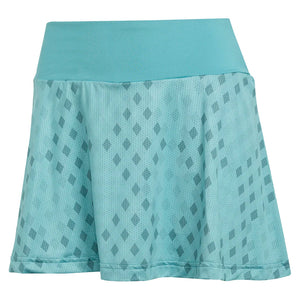 Women`s Club Graphic Tennis Skort Powder Teal and Preloved Teal Apparel Adidas