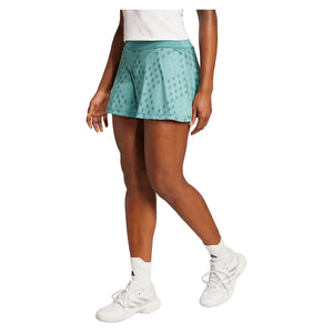 Women`s Club Graphic Tennis Skort Powder Teal and Preloved Teal Apparel Adidas