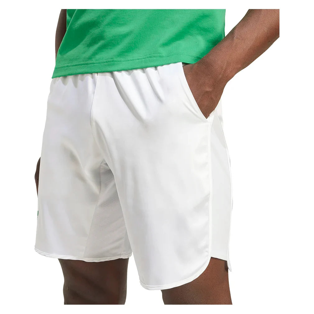 Men`s Pro Ergo 9 Inch Tennis Shorts White Apparel Adidas