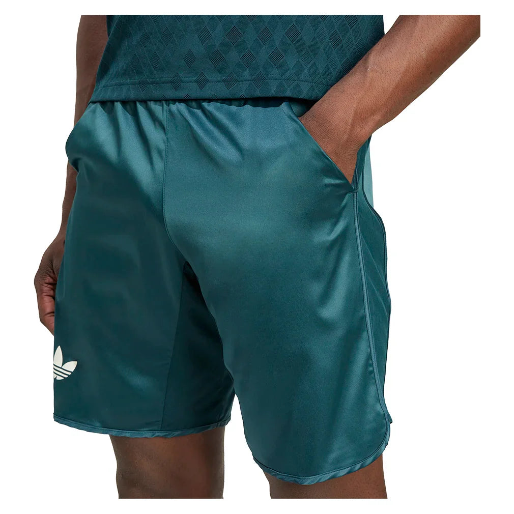 Men`s Pro Ergo 9 Inch Tennis Shorts Aurora Ivy Apparel Adidas