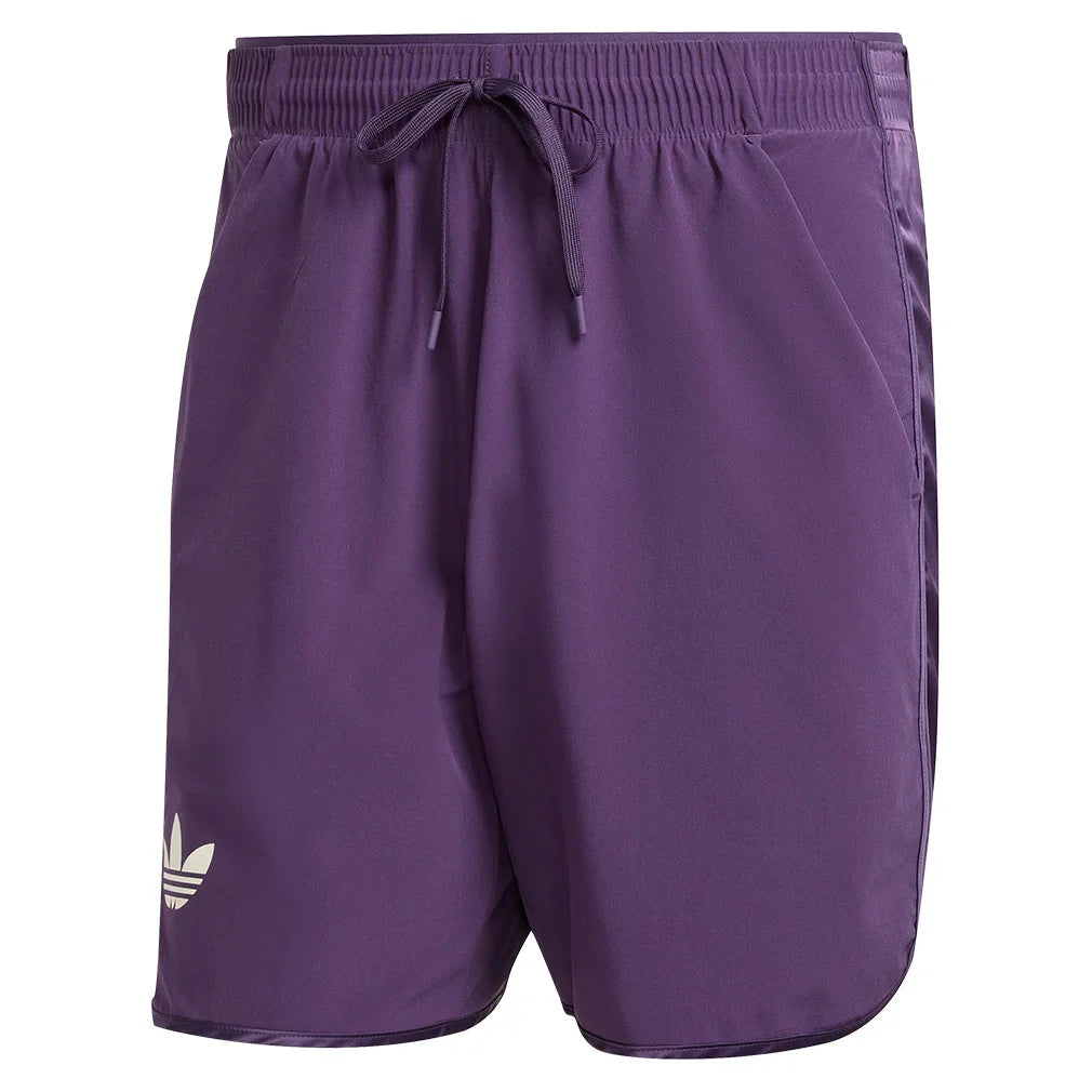 Men`s 7 Inch Tennis Shorts and Tight Set Aurora Plum Apparel Adidas
