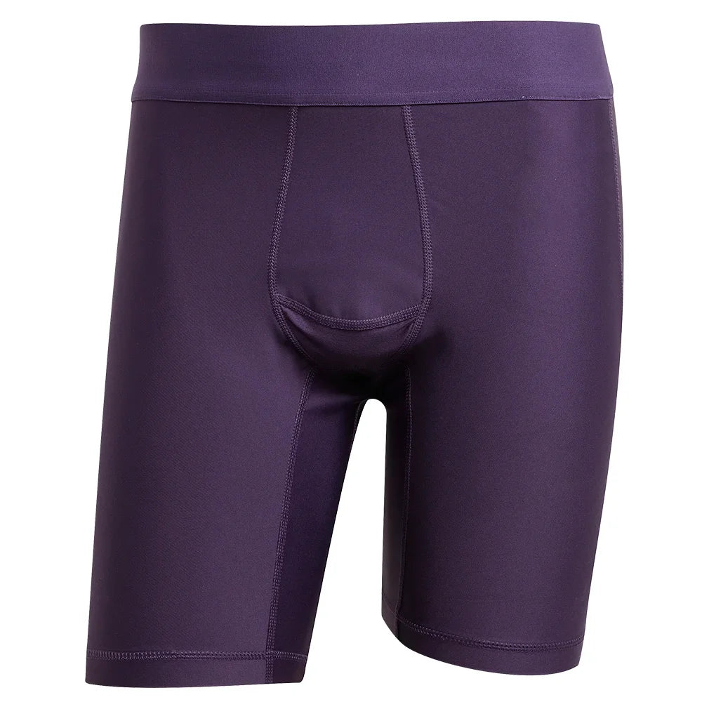 Men`s 7 Inch Tennis Shorts and Tight Set Aurora Plum Apparel Adidas