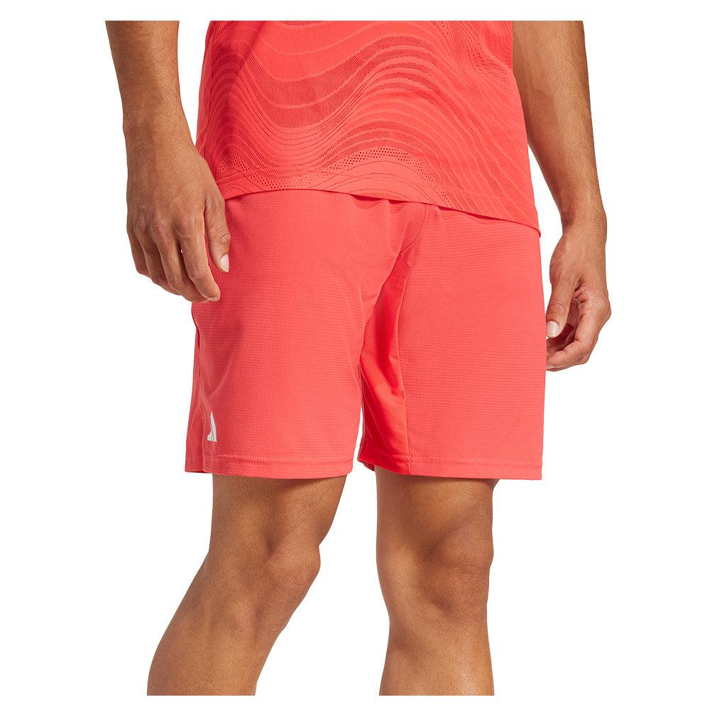 Men`s Ergo 7 inch Tennis Short Semi Lucid Red Apparel Adidas