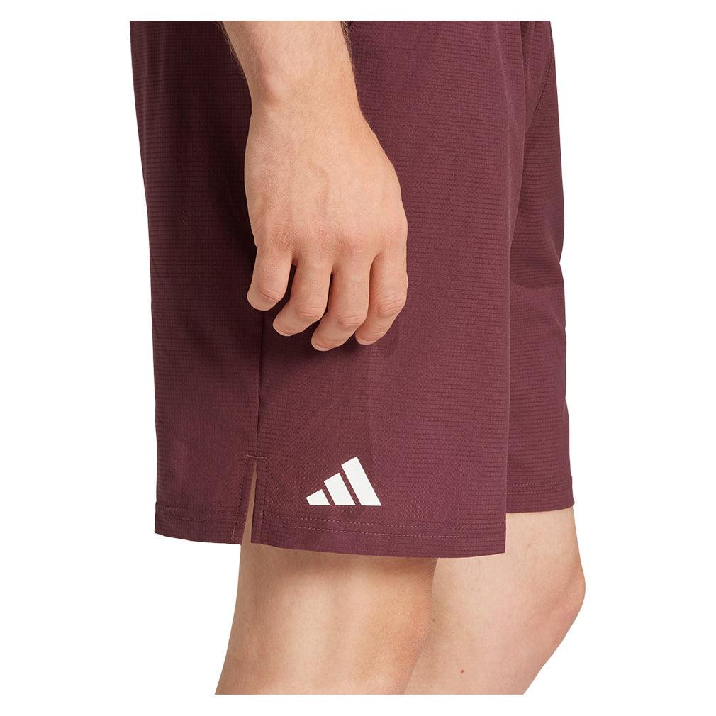 Men`s Ergo 9 inch Tennis Short Aurora Ruby Apparel Adidas