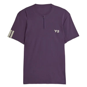 Men`s Y-3 Zip Tennis Top Aurora Plum Apparel Adidas