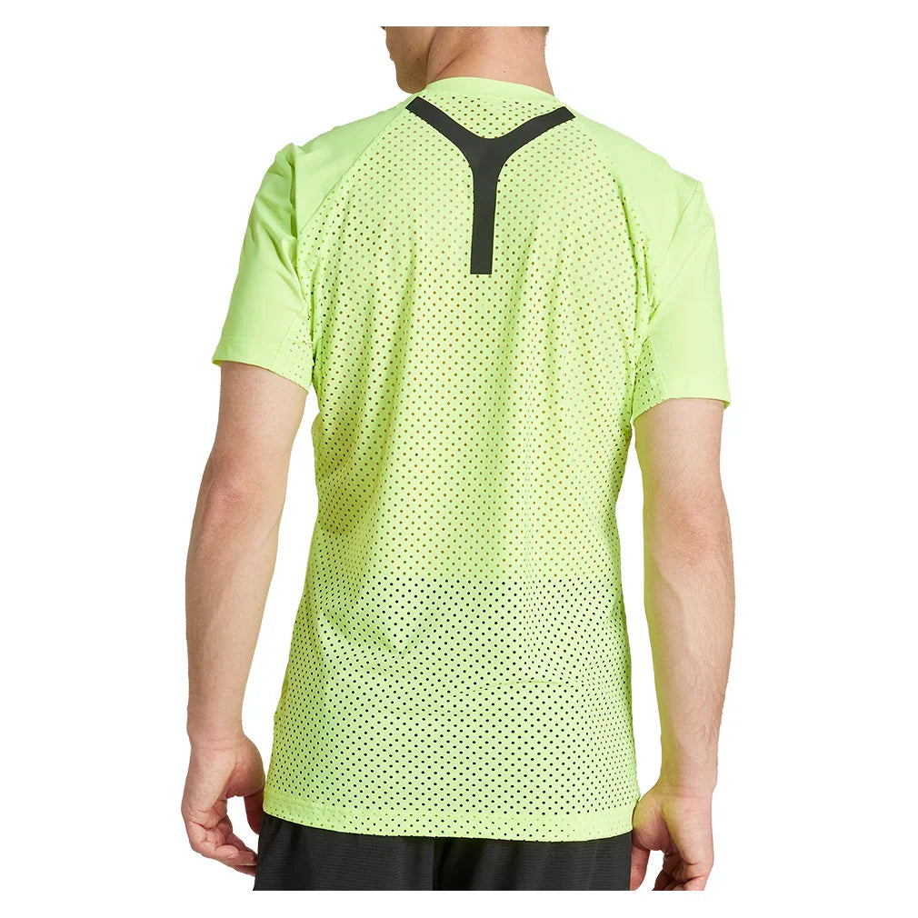 Men`s Freelift Pro Tennis Top Lucid Lemon Apparel Adidas