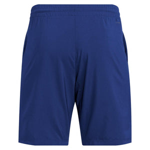 Men`s Club 3 Stripe 7 inch Tennis Short Dark Blue Apparel Adidas