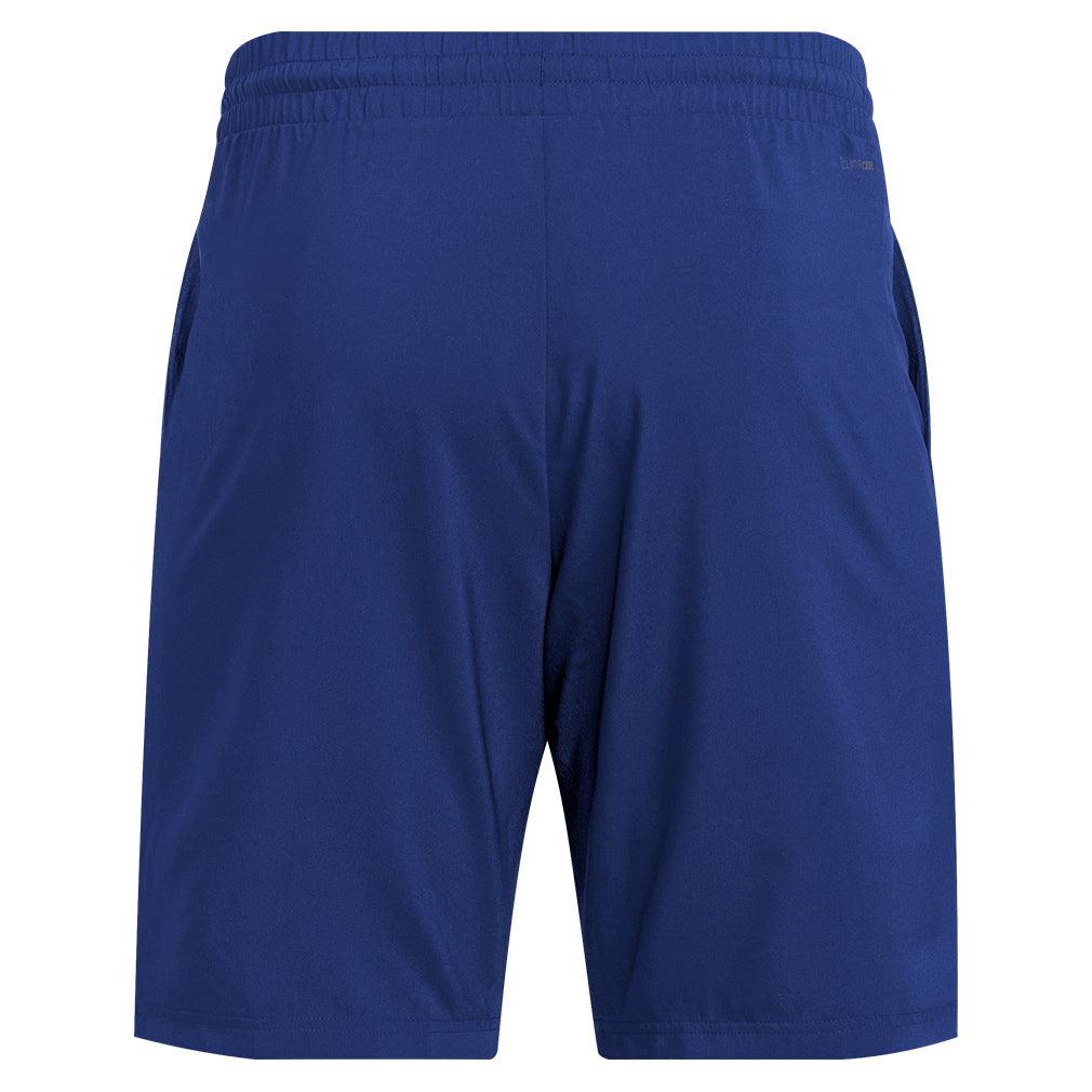 Men`s Club 3 Stripe 9 inch Tennis Short Dark Blue Apparel Adidas