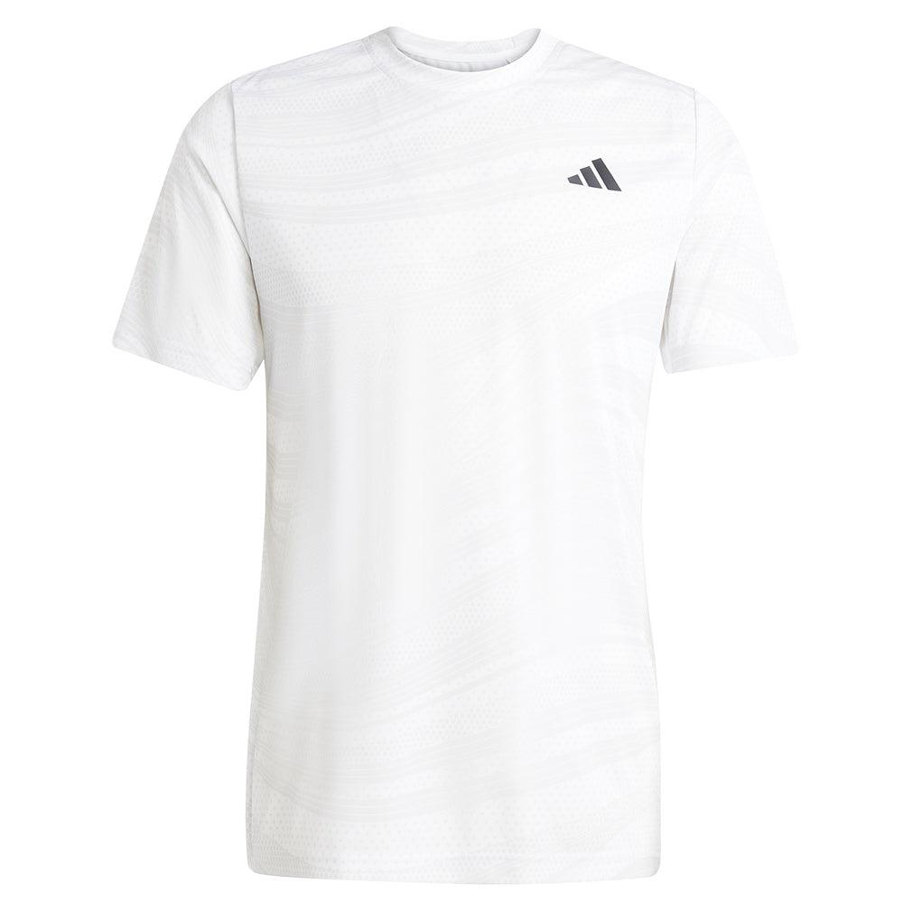 Men`s Club Graphic Tennis Top White Apparel Adidas