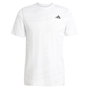 Men`s Club Graphic Tennis Top White Apparel Adidas