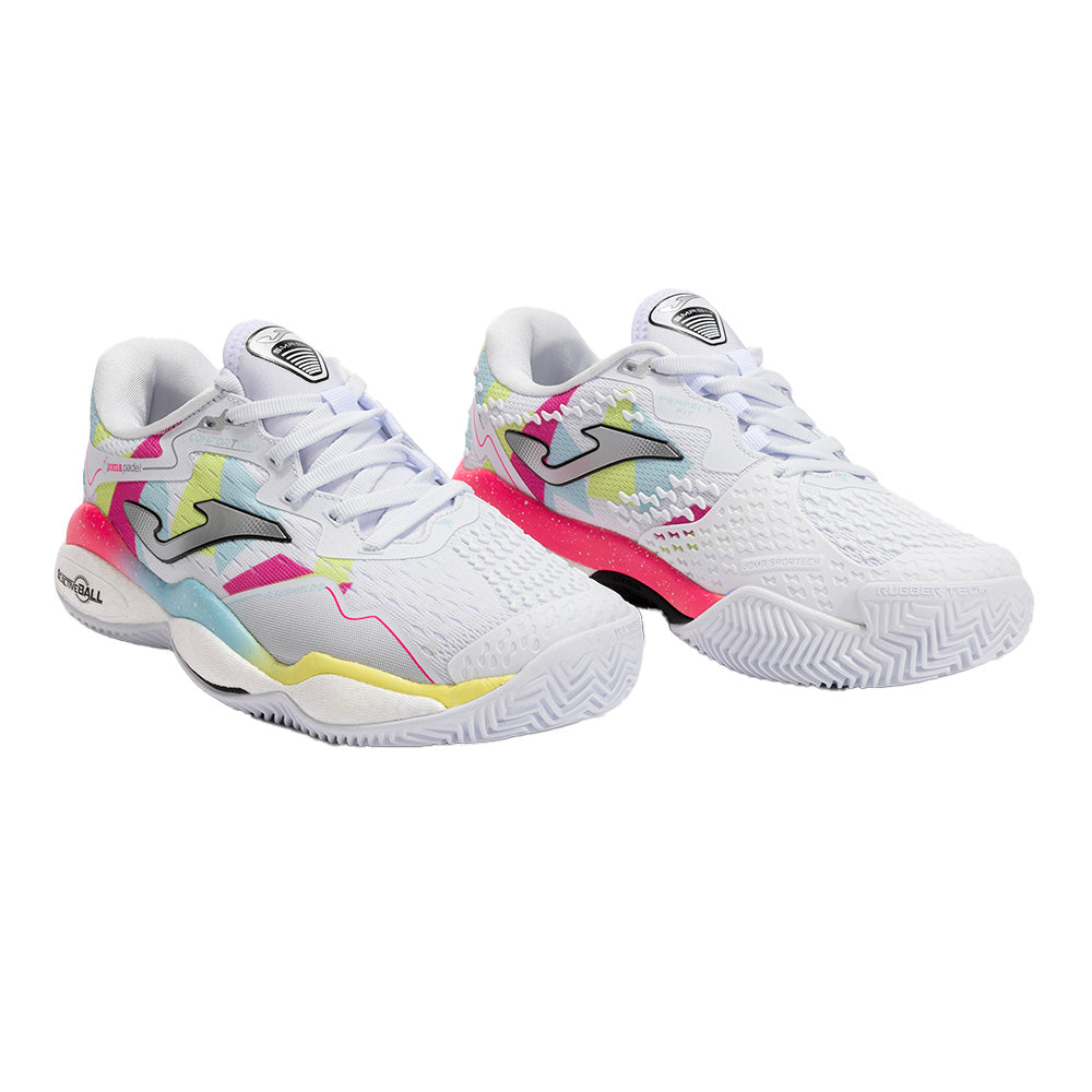 JOMA SMASH Lady 2532 Blanco FW25 Padel Shoes Zapatillas Joma
