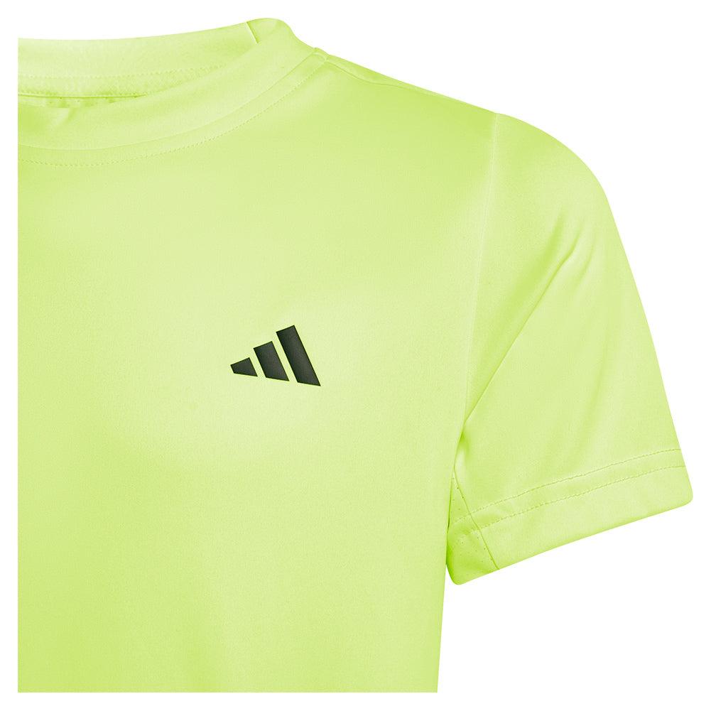 Boys' Club Tennis Top Lucid Lemon Apparel Adidas