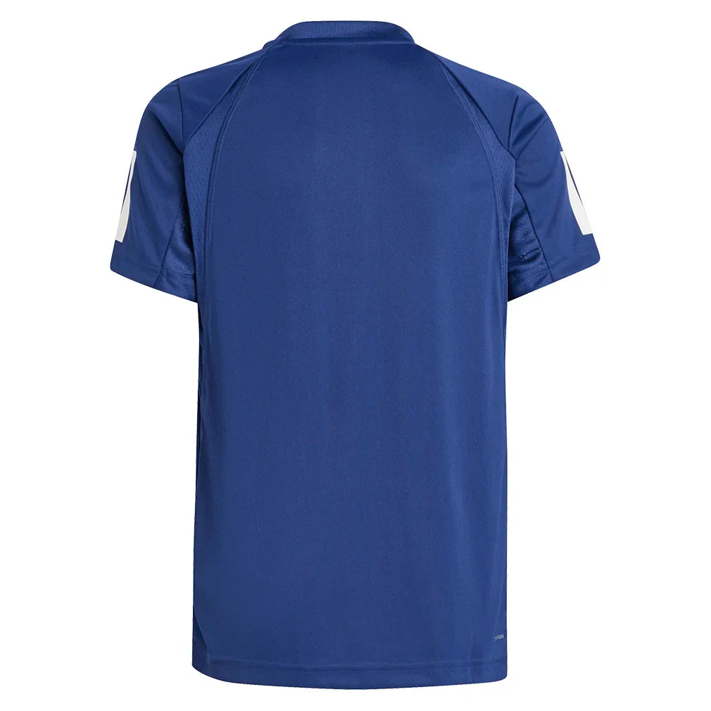 Boys` Club 3-Stripe Tennis Tee Dark Blue Apparel Adidas
