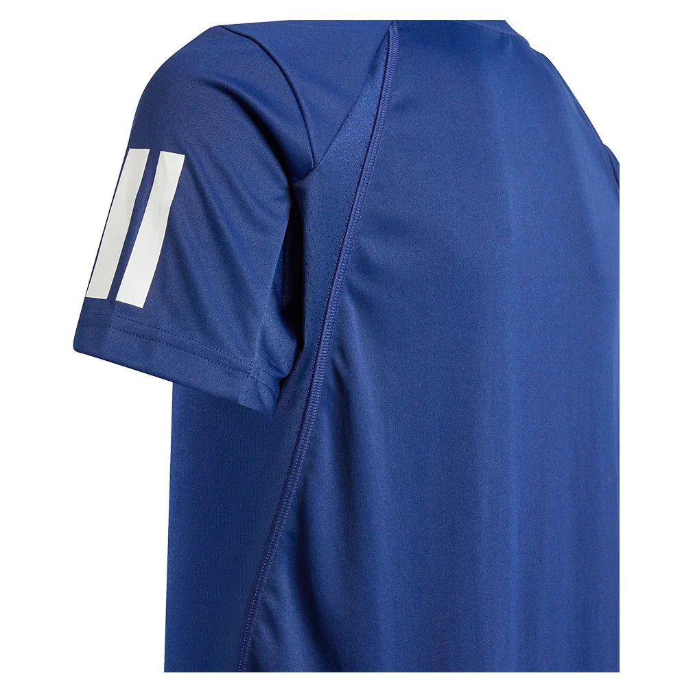 Boys` Club 3-Stripe Tennis Tee Dark Blue Apparel Adidas
