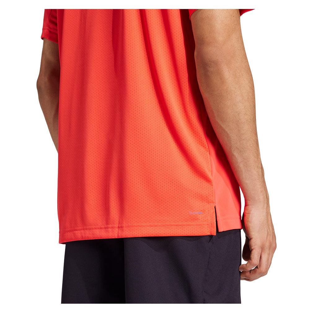 Men`s Club Tennis Polo Semi Lucid Red Apparel Adidas