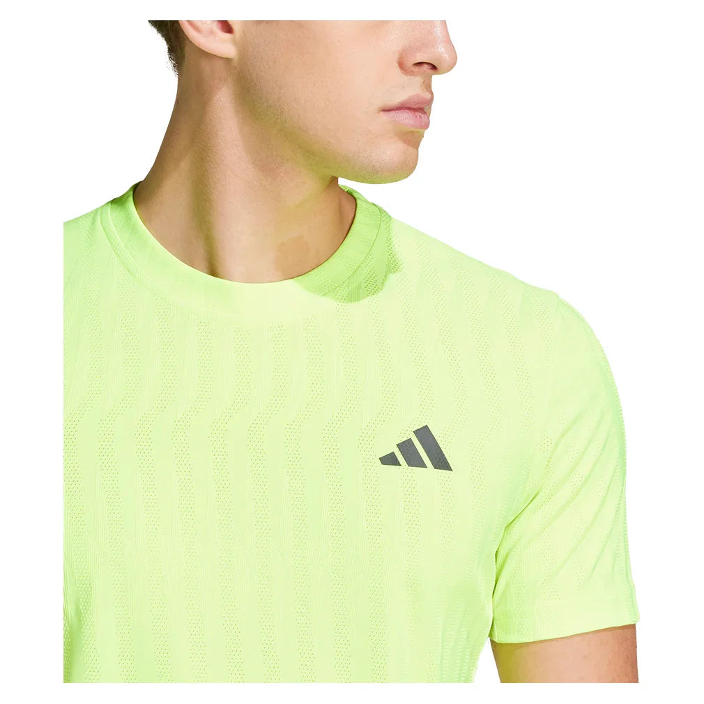 Men`s Freelift Tennis Top Lucid Lemon Apparel Adidas