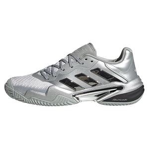 Men`s Barricade 13 SE Tennis Shoes Silver Metallic and Dash Grey Footwear Adidas