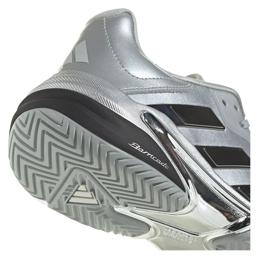 Men`s Barricade 13 SE Tennis Shoes Silver Metallic and Dash Grey Footwear Adidas