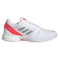 Women`s Stella Court Tennis Shoes White and Lucid Red Footwear Adidas