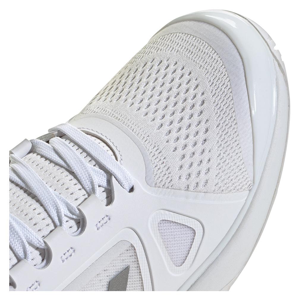 Women`s Stella Court Tennis Shoes White and Lucid Red Footwear Adidas