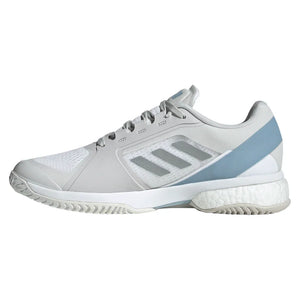 Women`s Stella Court Tennis Shoes White and Wonder Blue Footwear Adidas