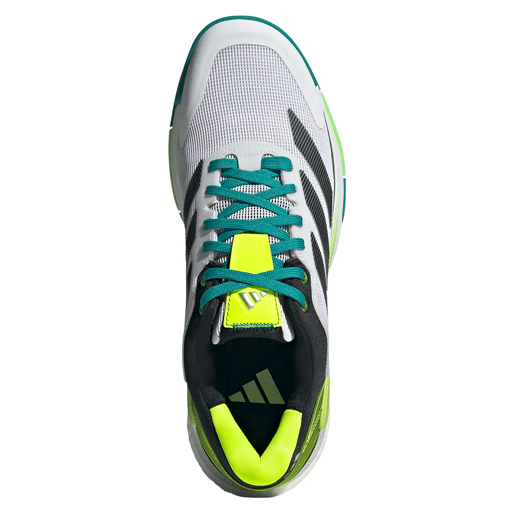 Men`s Crazyquick Boost Padel Shoes Footwear White and Lime Burst Footwear Adidas