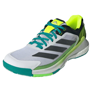 Men`s Crazyquick Boost Padel Shoes Footwear White and Lime Burst Footwear Adidas